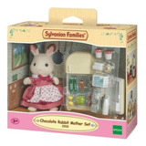 Sylvanian Families Mãe Coelho Chocolate E Geladeira Epoch