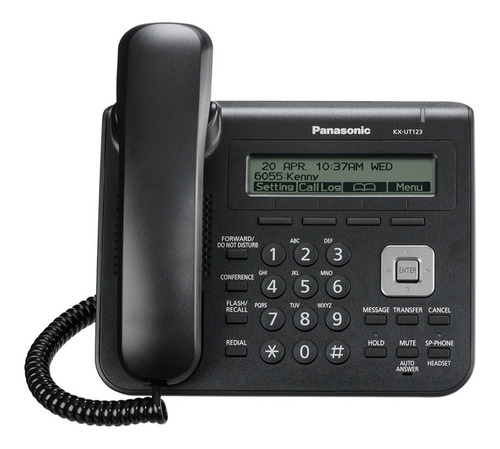 Telefono Ip  Basico Sip Para Pbx Panasonic Kx-ut123xb