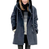 Abrigo Polar Con Capucha Para Mujer Warming Jacket Plus