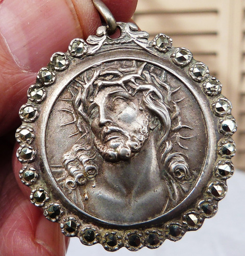 Monijor62-antigua Coleccion Medalla Cristo Plata/marquesita