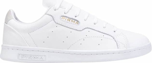 Tenis Mujer Pirma 5042 Blanco Oro Casual Comodo Ligero Sport