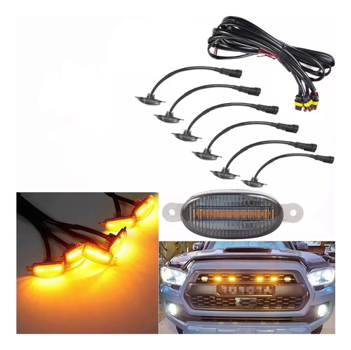 Kits 6 Leds Luces Parrilla Universal Automotriz