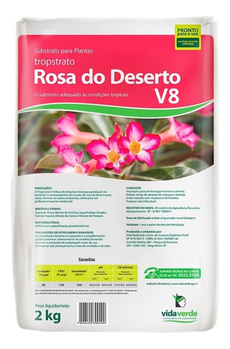 Substrato Tropstrato Rosa Do Deserto 20kg