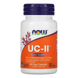 Colágeno Tipo 2 Uc-ii 40mg Now Foods 60 Veg Caps Sabor Sem Sabor