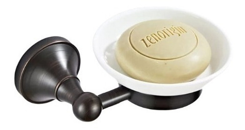 Accesorio Jabonera Negro Mate Vanitory Con Plato