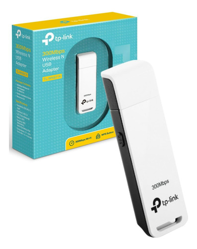 Adaptador Wireless Tp-link Usb Wn-821n 300mbps Wifi 2,4g Nfe