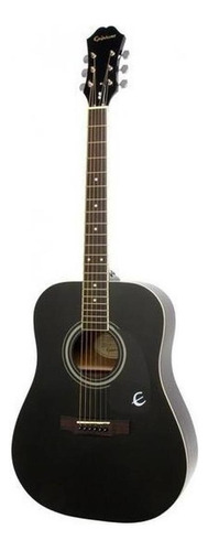 Guitarra Acústica EpiPhone Dr-100 Para Diestros Ebony Brillante