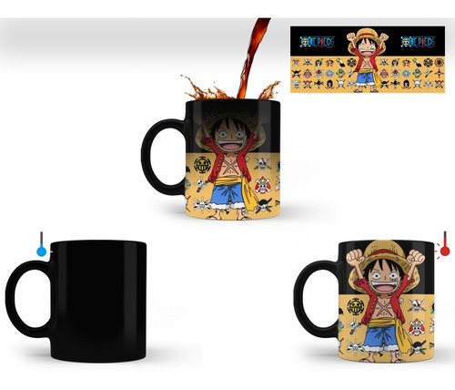 Caneca Mágica One Piece Monkey D. Luffy