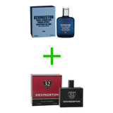 Pack X2 Perfumes Kevingston Hombre Rojo 32 + 1989 Blue X50ml