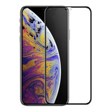 iPhone XS Max Lamina 10d Pegamento Completo - Negra Y Blanca