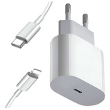 Fonte Carregador Para iPhone 11 Pro Turbo Usb-c Rápido 20w