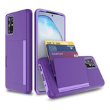 Funda Gvozi Con Tarjetero Para Samsung Galaxy A71 - Purple 