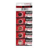 Pack 5 Pilas Maxell Botón Litio Cr1620 3v / Tecnocenter