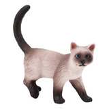Adorno De Animales En Miniatura, Decoración De Gato Siamés A
