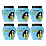 Kit 6 Máscara Creme Tratamento Mais Cachos Hidrata Skala 1kg