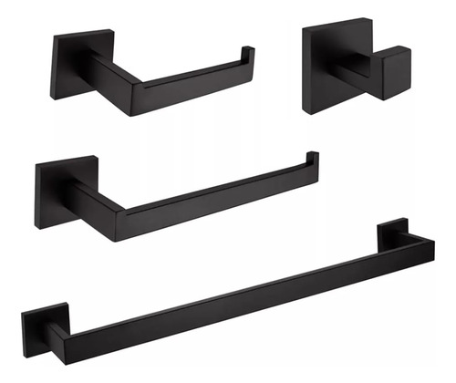 4pcs Accesorios Hardware Baño Juego Para Barra Toalla 60cm