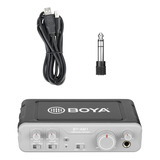 Boya By-am1 Interface De Audio Grabación 2 Canales Usb