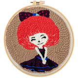 Diy Needle Punch Starter Kits Handmade Embroidery Set Hoop