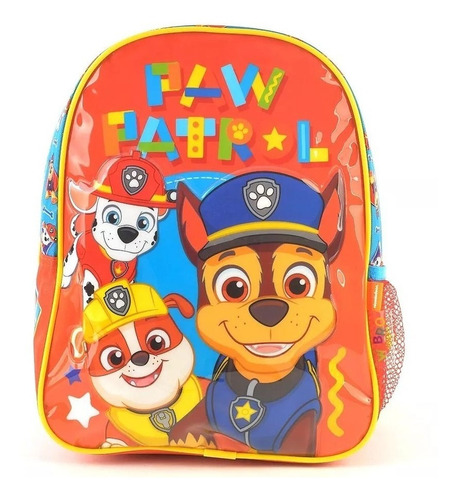 Mochila Paw Patrol Al Rescate 12 Pulgadas Jardin 88520 Color Naranja