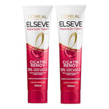 2 Leave-in Elseve Reparação Creme Pentear Finalizador 100ml