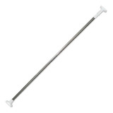 Barral Para Cortina De Baño Daccord Bar0imp 0102 Acero Inoxidable Con Tope Blanco 1.10 A 2.00 Mts