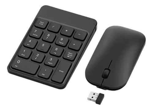 Teclado Numérico Inalambrico Ultra Delgado Y Mouse 2.4 Ghz