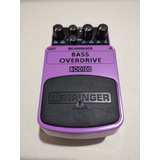 Pedal Bass Overdrive Bod 100 Behringer Usado 