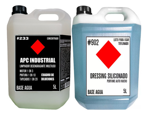 Kit Apc Limpiador Desengrasante + Silicona Perfumada 