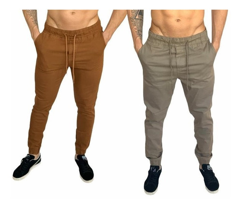 Kit 2 Calças Jogger Masculinas Estilosa E Confortável O