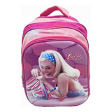 Mochila Escolar Infantil Costas Feminina Barbie 3d