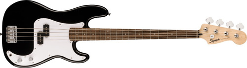 Baixo Elétrico Fender Squier Sonic Lrl Wpg Blk Número De Cordas 4 Cores: Preto, Orientação À Direita