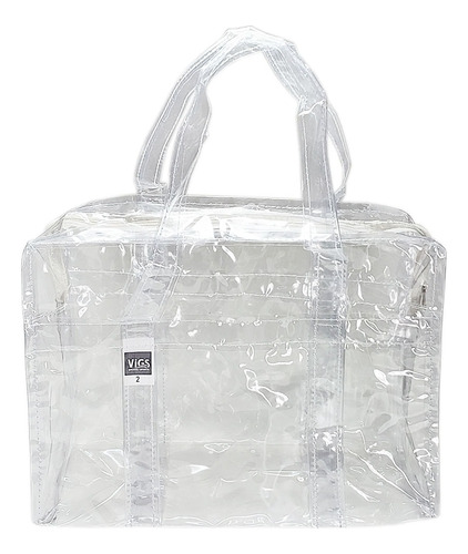 Bolsa Pvc Transparente Com Zíper - Academia Praia Maquiagem