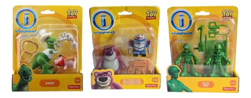 Kit Imaginext Rex & Hamm - Lotso Sparks & Chunk -soldadinhos