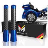 Antena De Motocicleta De Fibra De Carbono Azul Marino De 3.1