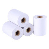 3 Rollos Papel Adhesivo Continuo Impresora Térmica 57x30mm