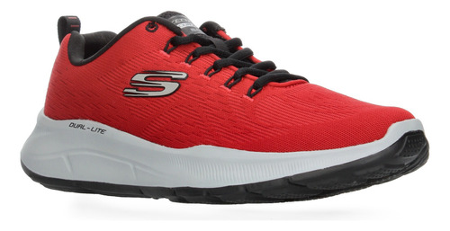 Tenis Skechers Rojo Deportivo Con Cordones Para Hombre