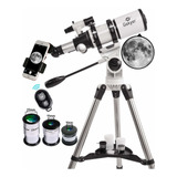 Telescopio Astronómico 80mm Az Refractor Espacial