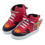 Tenis Bota Rayo Mcqueen  Cars Rojo Disney Niño 14-19