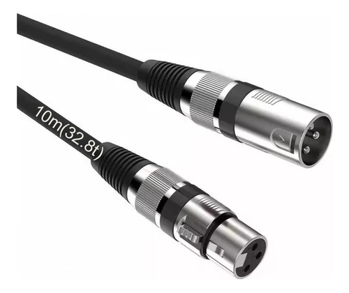 Cable Xlr Balanceado Canon Cable Plug Dmx Audio - 10 Metros