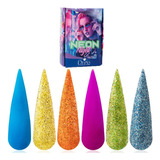 Divas De Wapizima Coleccion De 6 Acrilicos Variante Color Neon Night