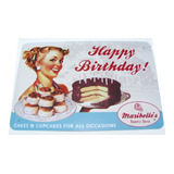 Cuadros Carteles Chapa Deco Retro Vintage Cake Cupcakes