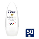 Desodorante Antitranspirante Roll On Dove Invisible Dry 50ml