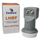 Lnbf Banda Ku Duplo Universal Para Antena Digital Century
