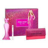 Estuche Perfume 3 Piezas Pink Rush Paris Hilton Original