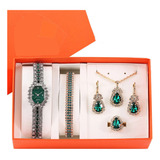 B 5pcs/set Set De Regalo Compacto Con Diamantes