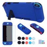 Funda Para Nintendo Switch (azul)+protector De Pantalla