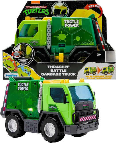 Camion De Basura Con Figuras Luz Sonido Tortugas Ninja