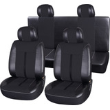 Funda Cubre Asiento Auto Universal Completa Cuerina Negra