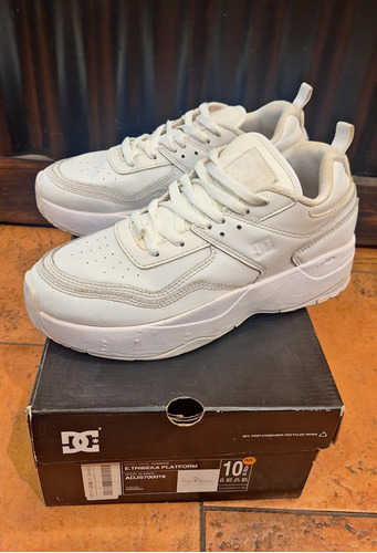 Zapatilla Tribeka Dc Dama Blanca Talle 40 Poco Uso