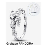 Anillo Banda Brill Compatible Marca Pandora,plata+bolsa